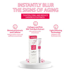 Aplicacion matutina de la crema ocular Hada Labo Tokyo para iluminar la mirada.
