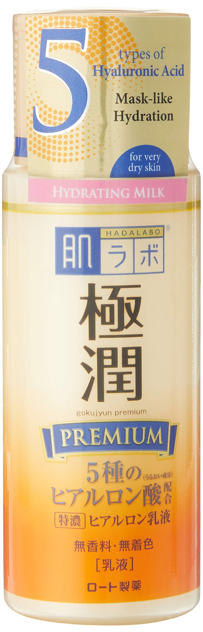 Hada Labo Tokyo Gokujyun Premium Milky Lotion, bote para hidratación profunda sin grasa