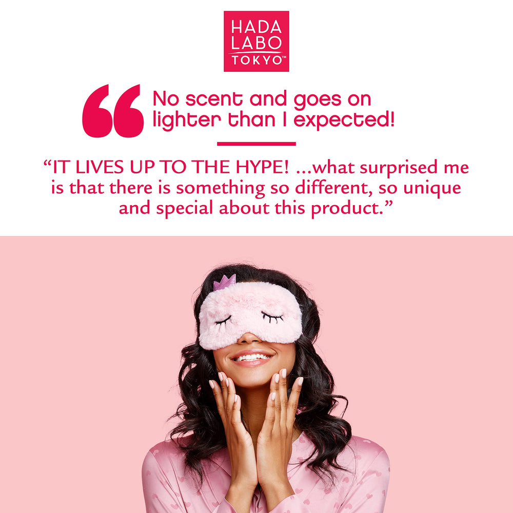 Fragrance-free label on Hada Labo Tokyo Plumping Gel Cream