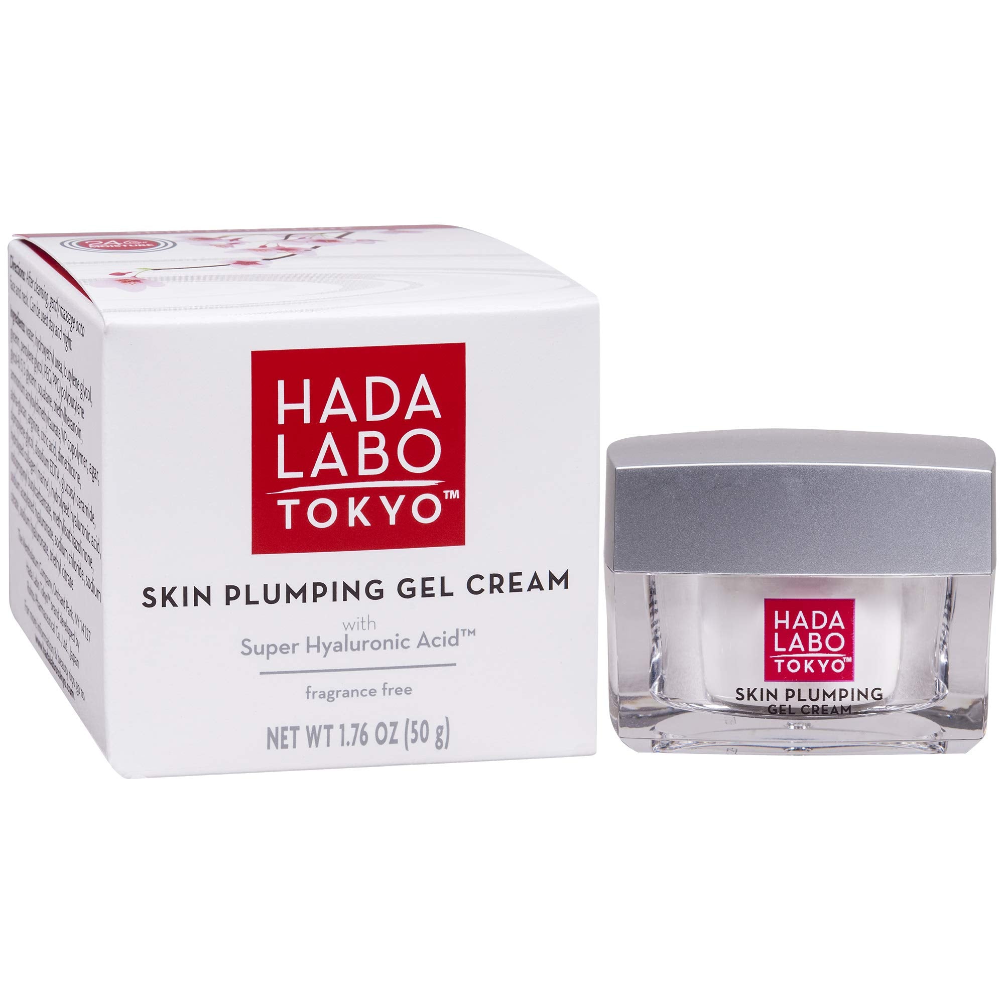 Hada Labo Tokyo Plumping Gel Cream packaging highlighting lightweight hydration