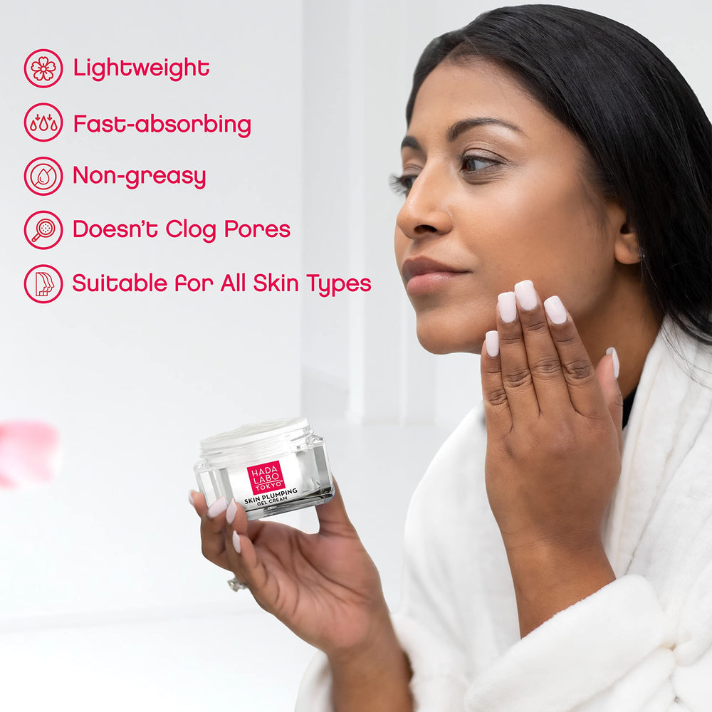 Graphic of Super Hyaluronic Acid in Hada Labo Tokyo Plumping Gel Cream for moisture
