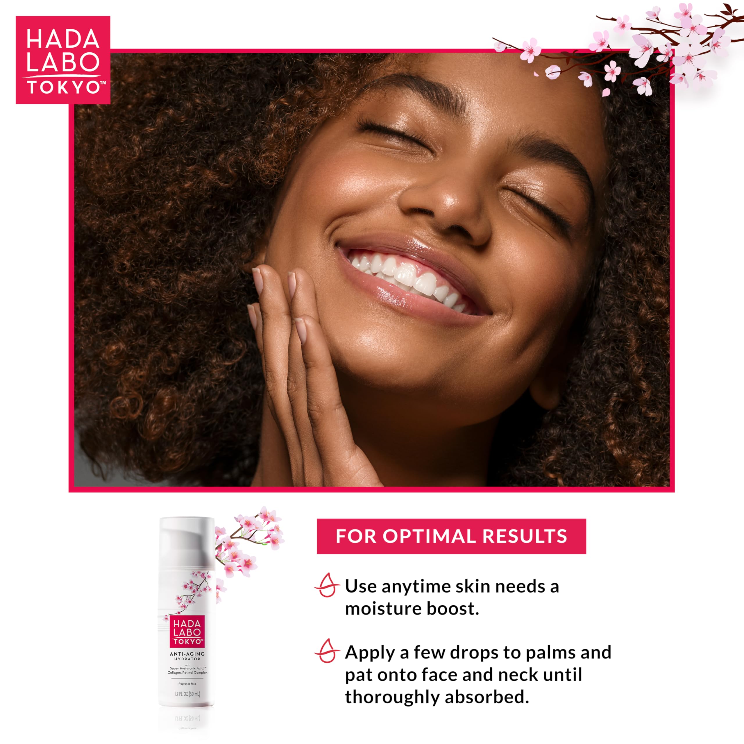 Hada Labo Tokyo mejora la elasticidad con uso ligero.