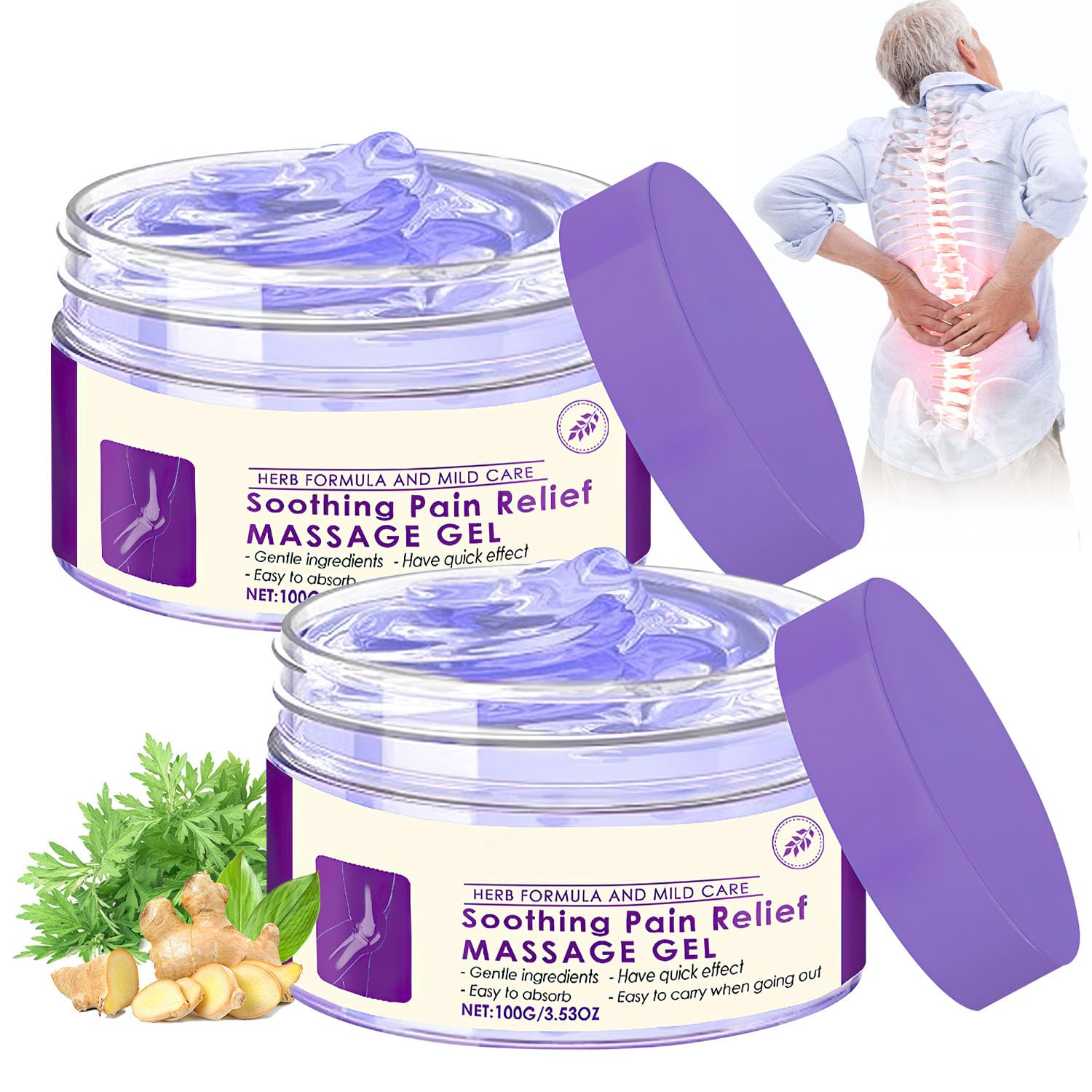 Hadaclub Gel para articulaciones y rodillas, alivio suave para movilidad diaria.