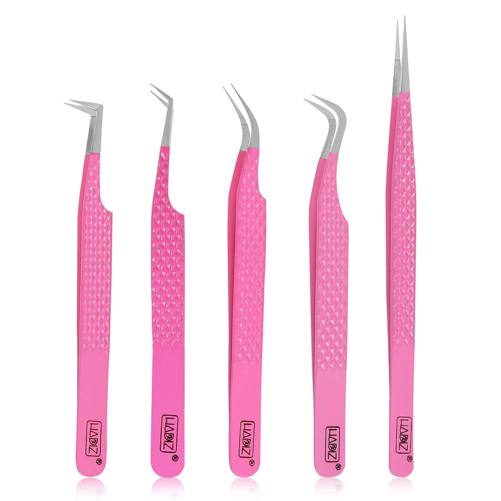 HADIZ lightweight grip fiber tip tweezers ideal for comfortable long sessions.