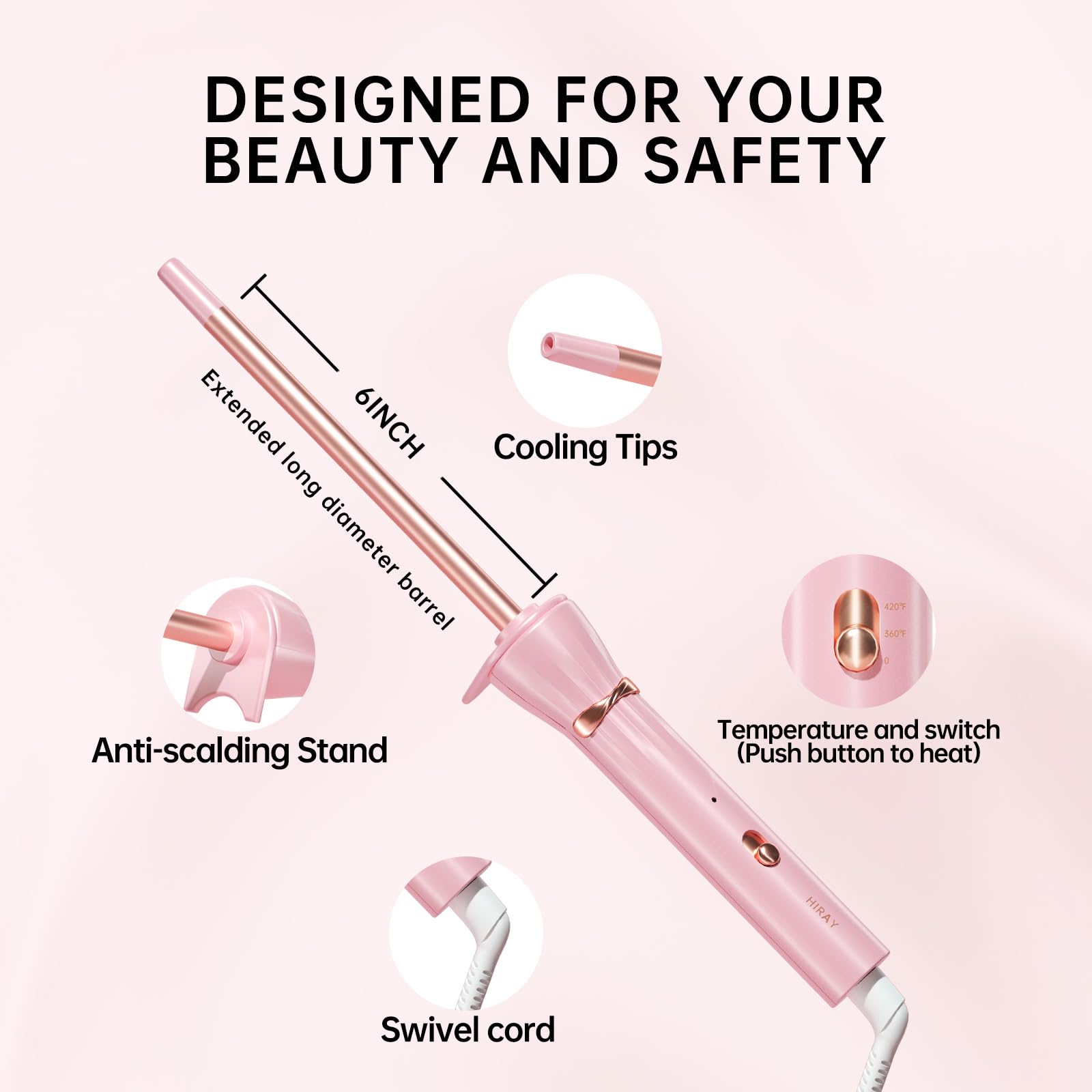 Hahahope 360 swivel cord reduces tangles during styling