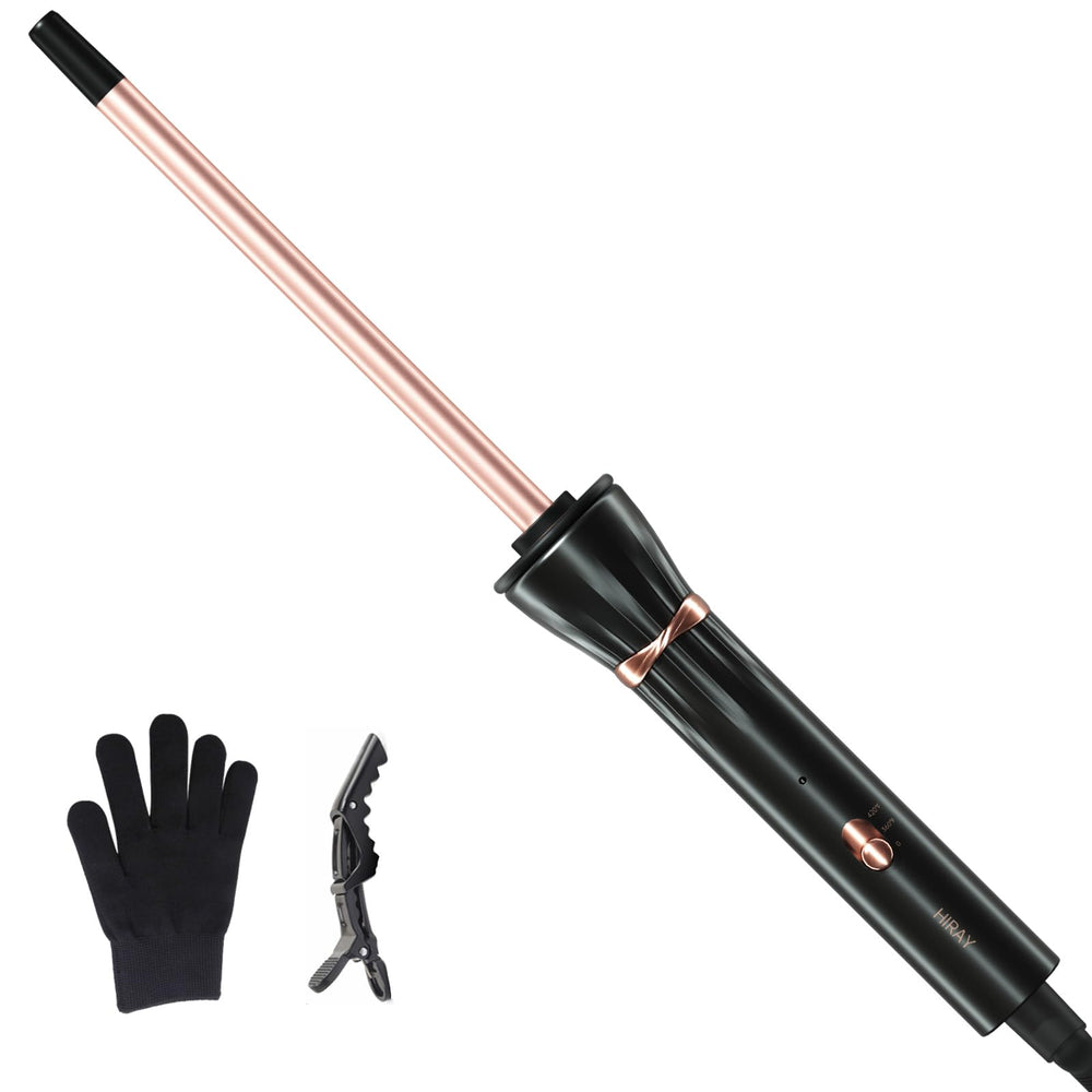 Hahahope 9mm curling wand with ceramic barrel for tight, defined curls.