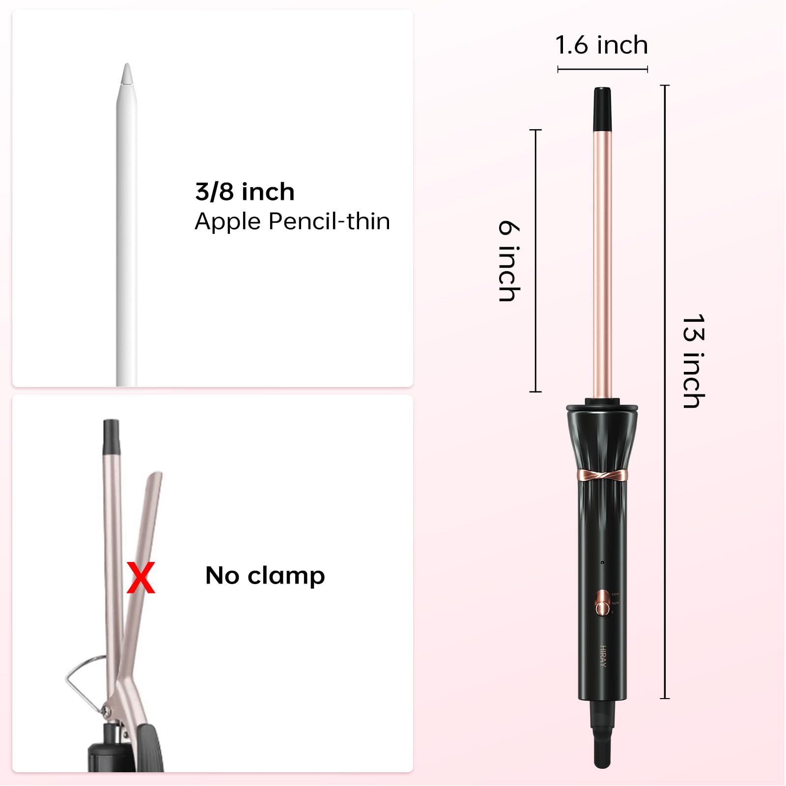 Hahahope compact design keeps styling light for quick sessions.