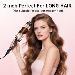 Hahahope curling iron dual voltage switch enables worldwide styling.