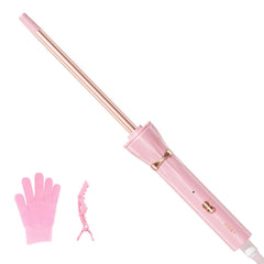 Hahahope skinny curling iron 38inch for precise, long-lasting curls