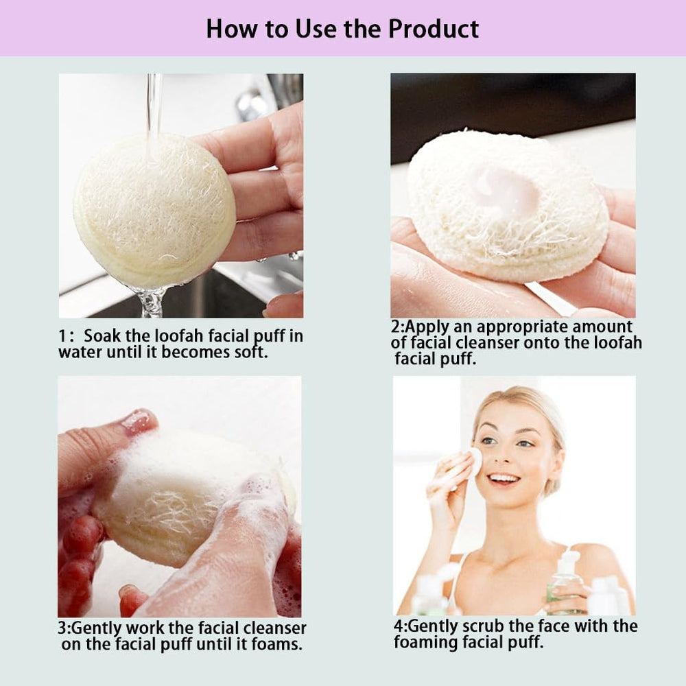 Haikuluo 3.2-inch circular exfoliator ideal for facial cleansing.