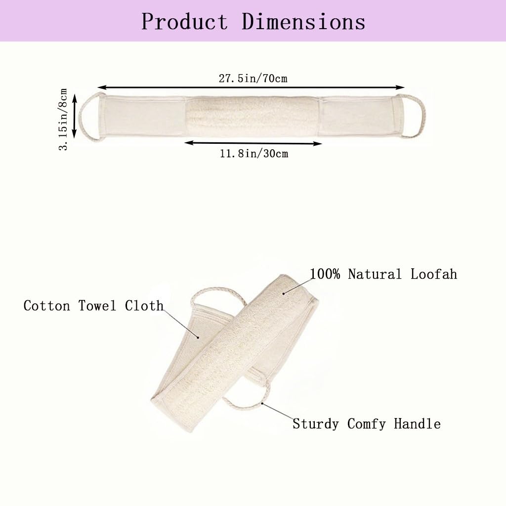 Haikuluo back scrubber with extra-long design reaches back areas