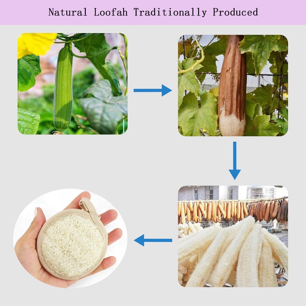 Haikuluo biodegradable loofah material highlights eco-friendly care.