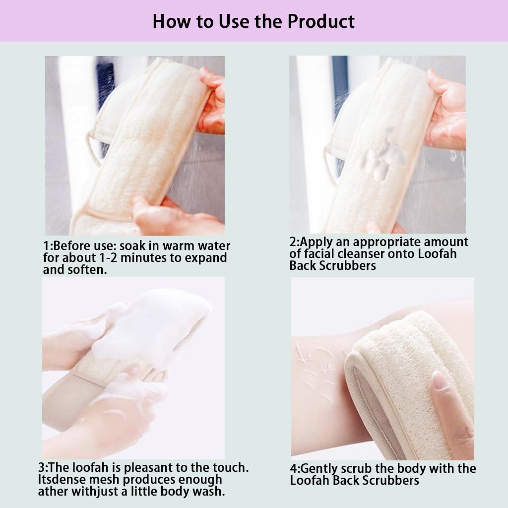 Haikuluo dual-sided loofah for exfoliation and cleansing