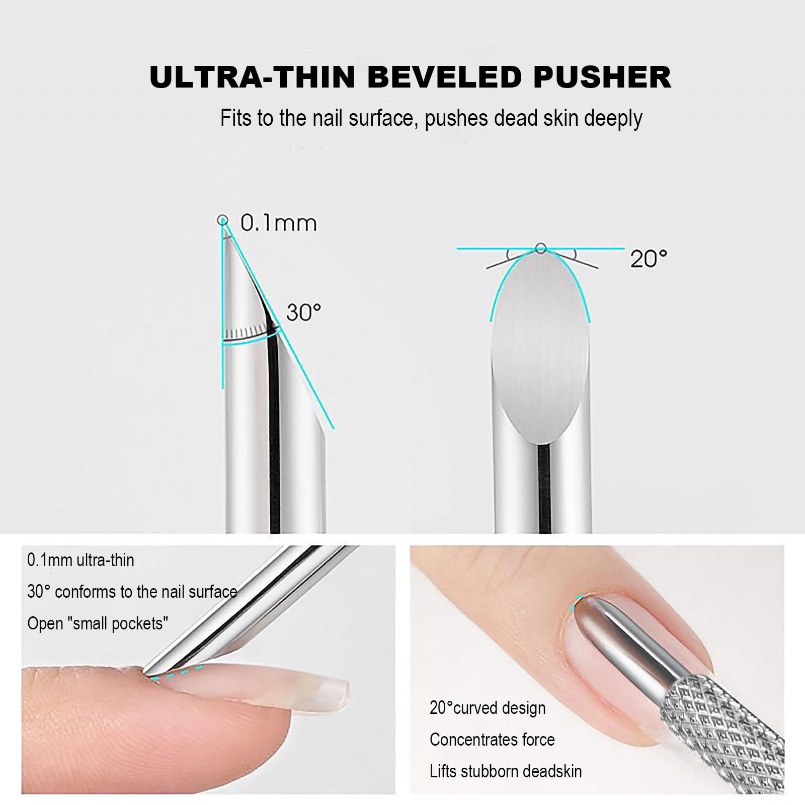 HaimiLiya mini nail file sandpaper attaches easily for hygienic replacements.