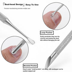HaimiLiya stainless steel cuticle pusher delivers durable, professional-grade results.