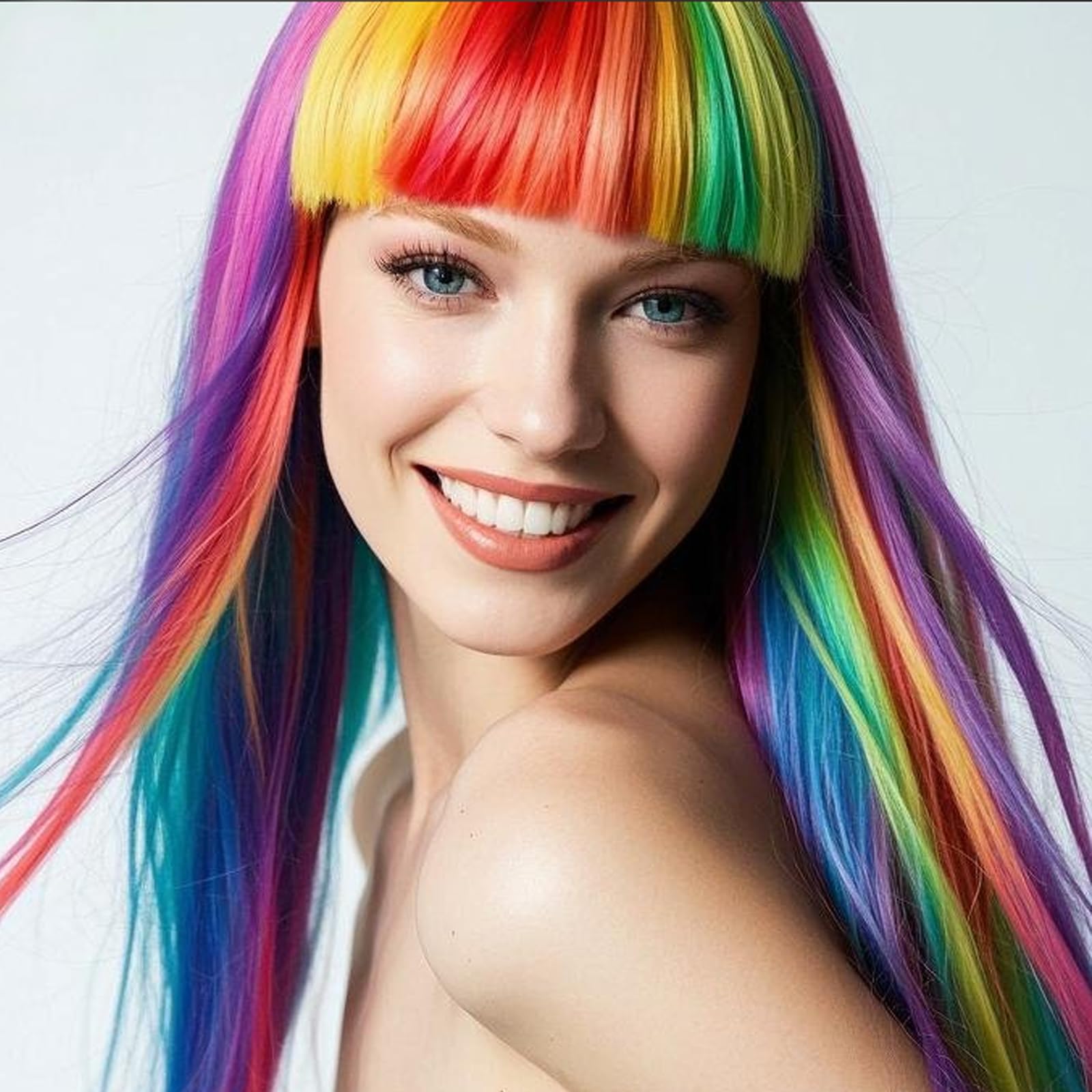 HAIOLORPRO damp hair application demonstrates quick color coating that air dries.