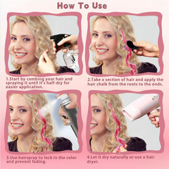 HAIOLORPRO washable temporary dye offers safe, non-toxic color that washes out with shampoo.