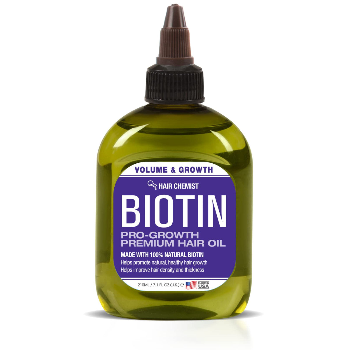 Hair Chemist Biotin Pro-Growth: aceite ligero para cabello, brillo suave