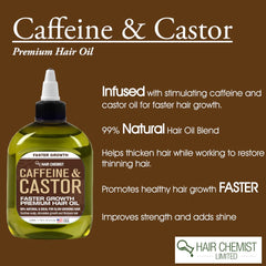 Hair Chemist Oil closeup of ingredients promotes natural formulation credibility.
