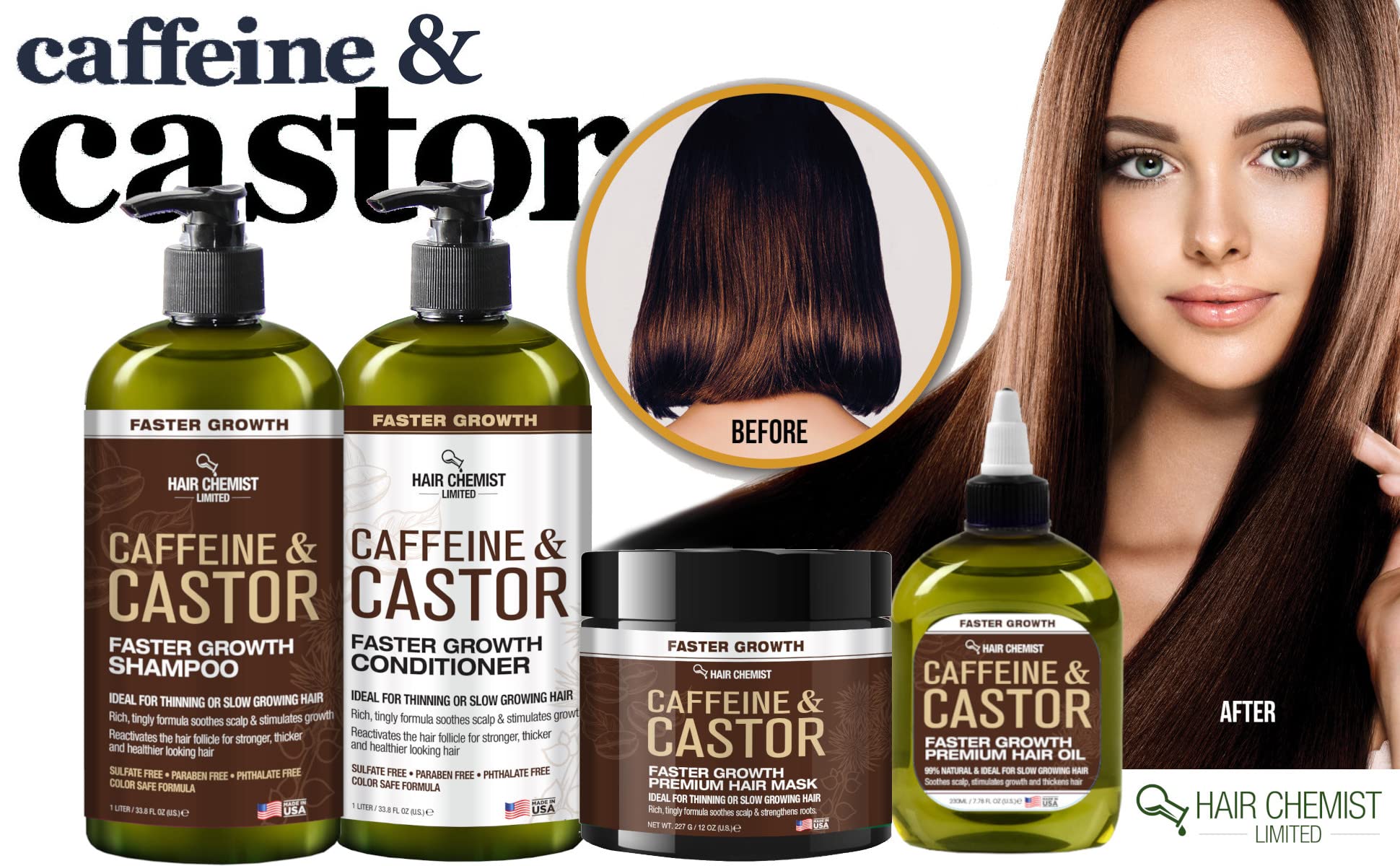 Hair Chemist Oil glossy finish on hair after use.
