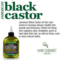 Hair Chemist Jamaican Black Castor Oil amber-glass bottle conveys premium conditioning