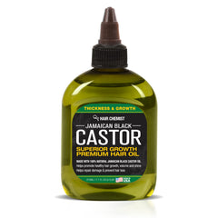 Hair Chemist Jamaican Black Castor Oil bottle pouring for nourishing scalp and thicker hair