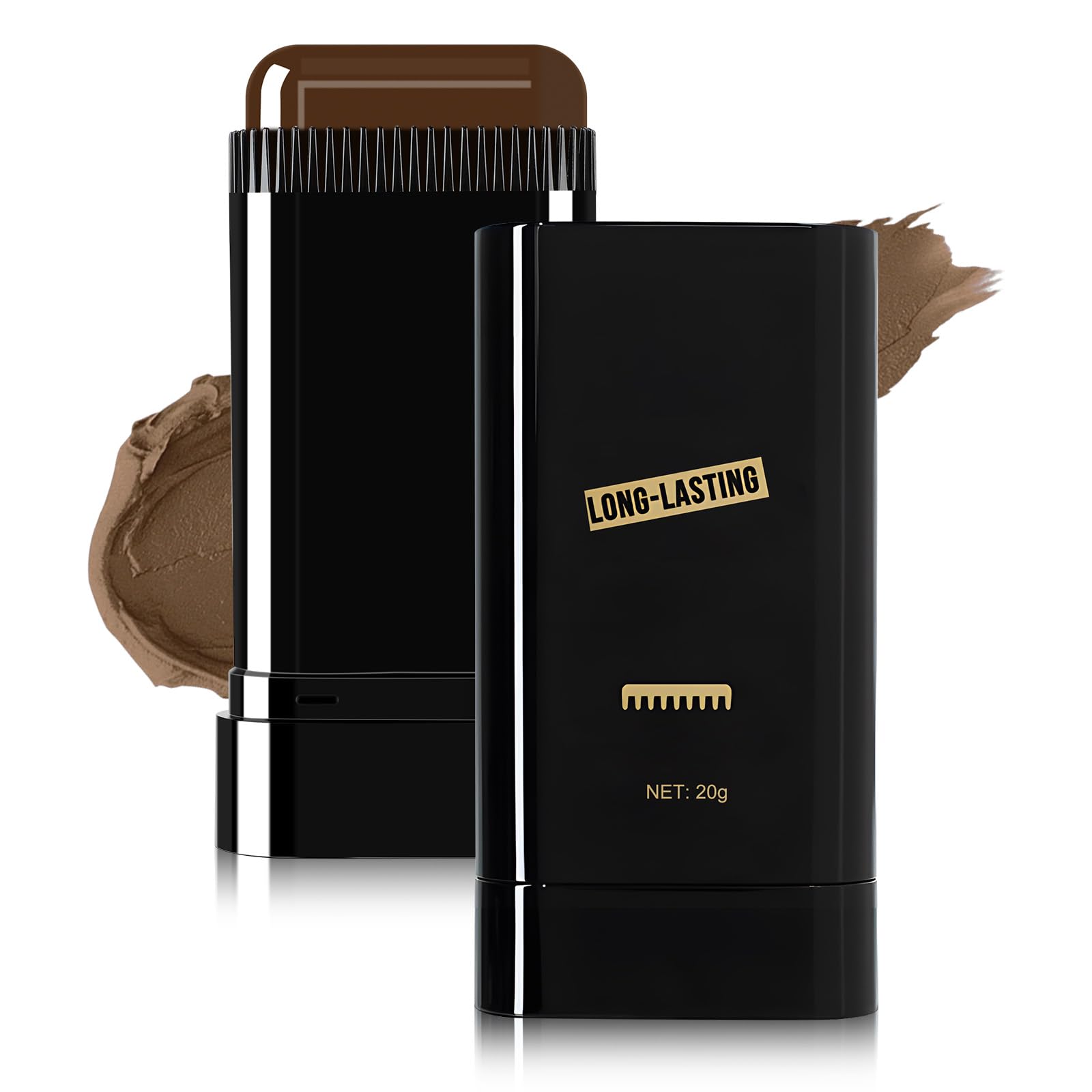 Hair Color Stick Dark Brown with built-in comb for quick gray coverage.
