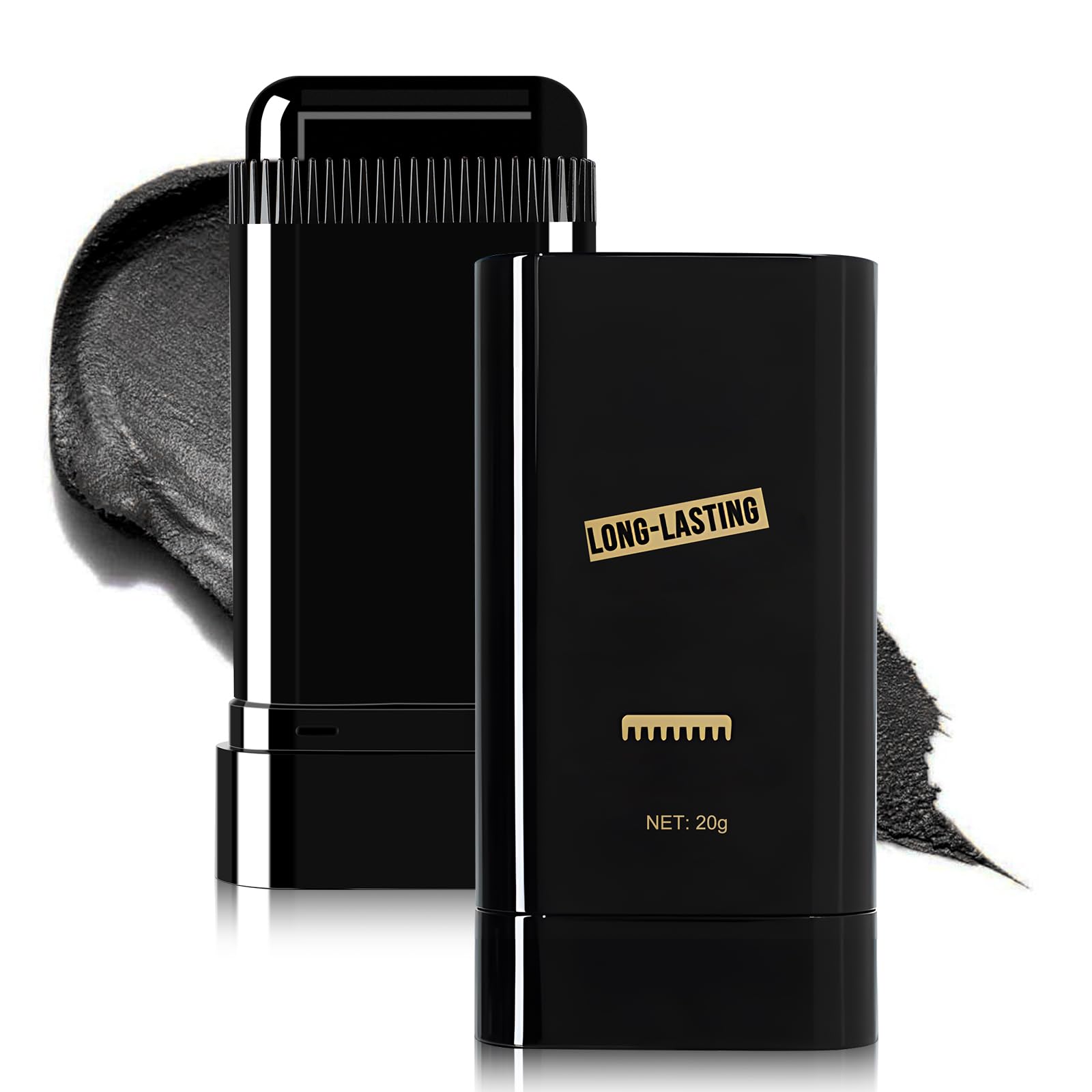 Hair Color Stick with Comb showing compact dye tool for quick gray coverage on the go.