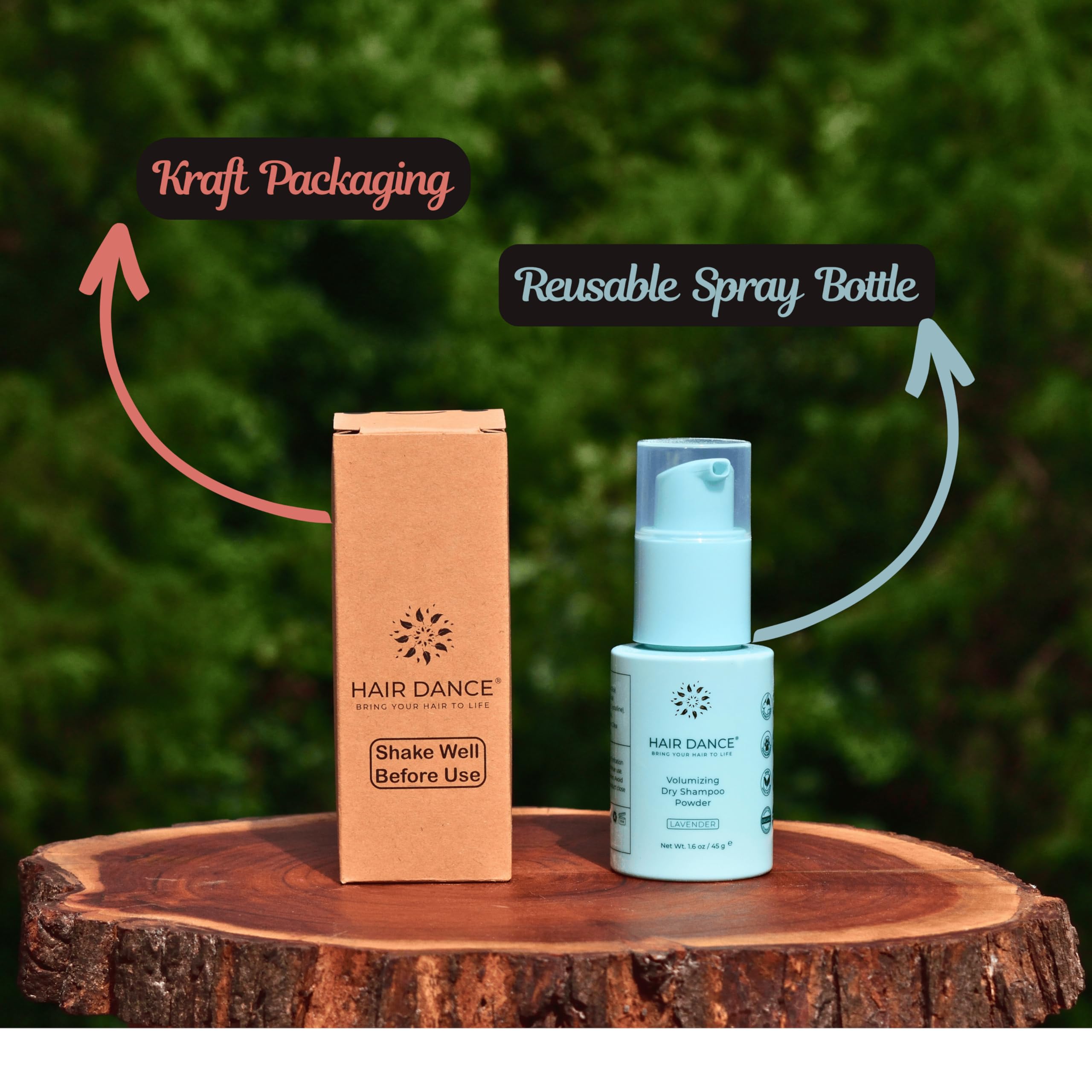 Hair Dance dry shampoo powder suitable for all hair colors.