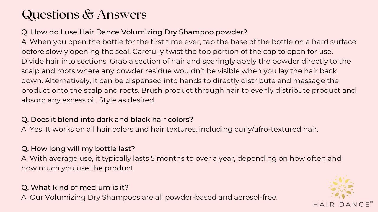 Made in USA label on Hair Dance packaging