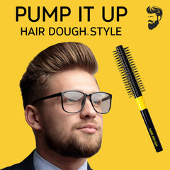 Hair Dough barber-approved brush glides through thick hair with ease.