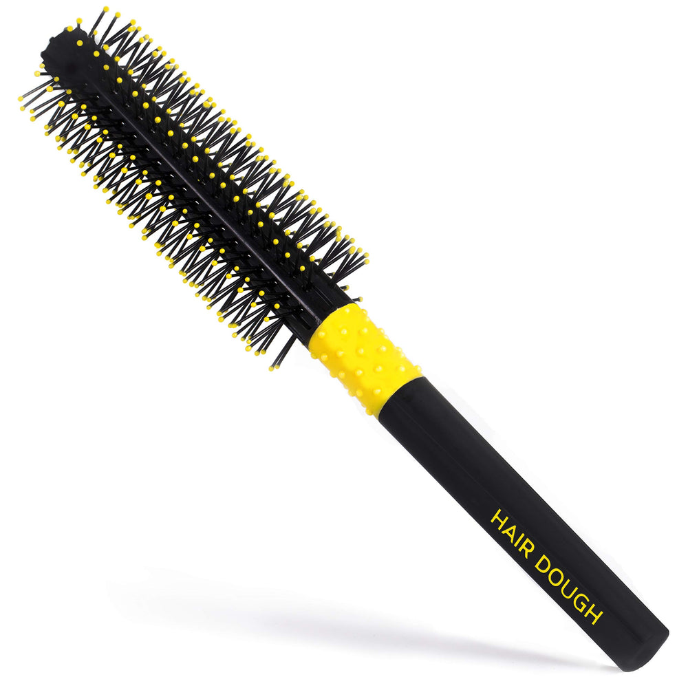 Hair Dough Quiff Roller Round Brush small for precise volume and lift.