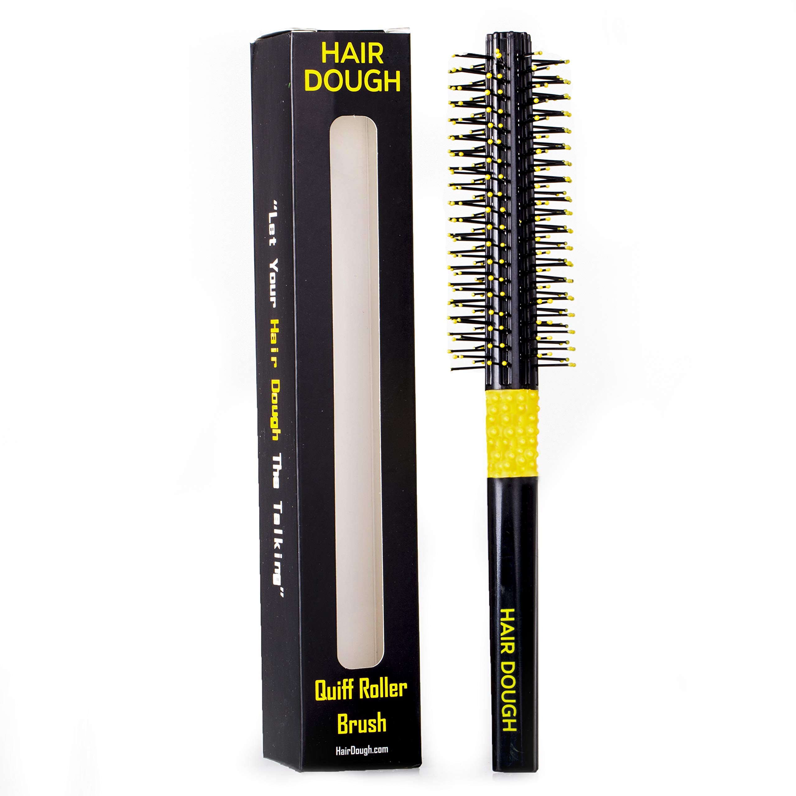 Hair Dough round brush travel size ideal for on-the-go styling.