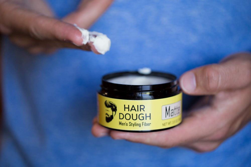 Hair Dough strong hold demonstrated during activity for day-long style