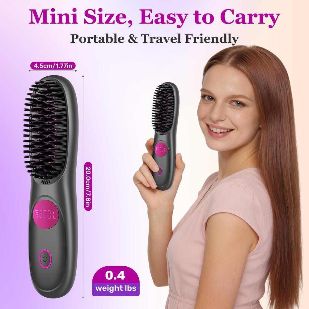 Hair Essence Go Brush Pro sleek glossy black finish for daily wear