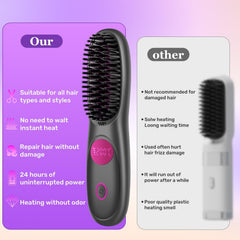 Hair Essence Go Brush Pro rapid 2-minute heat-up for quick touch-ups