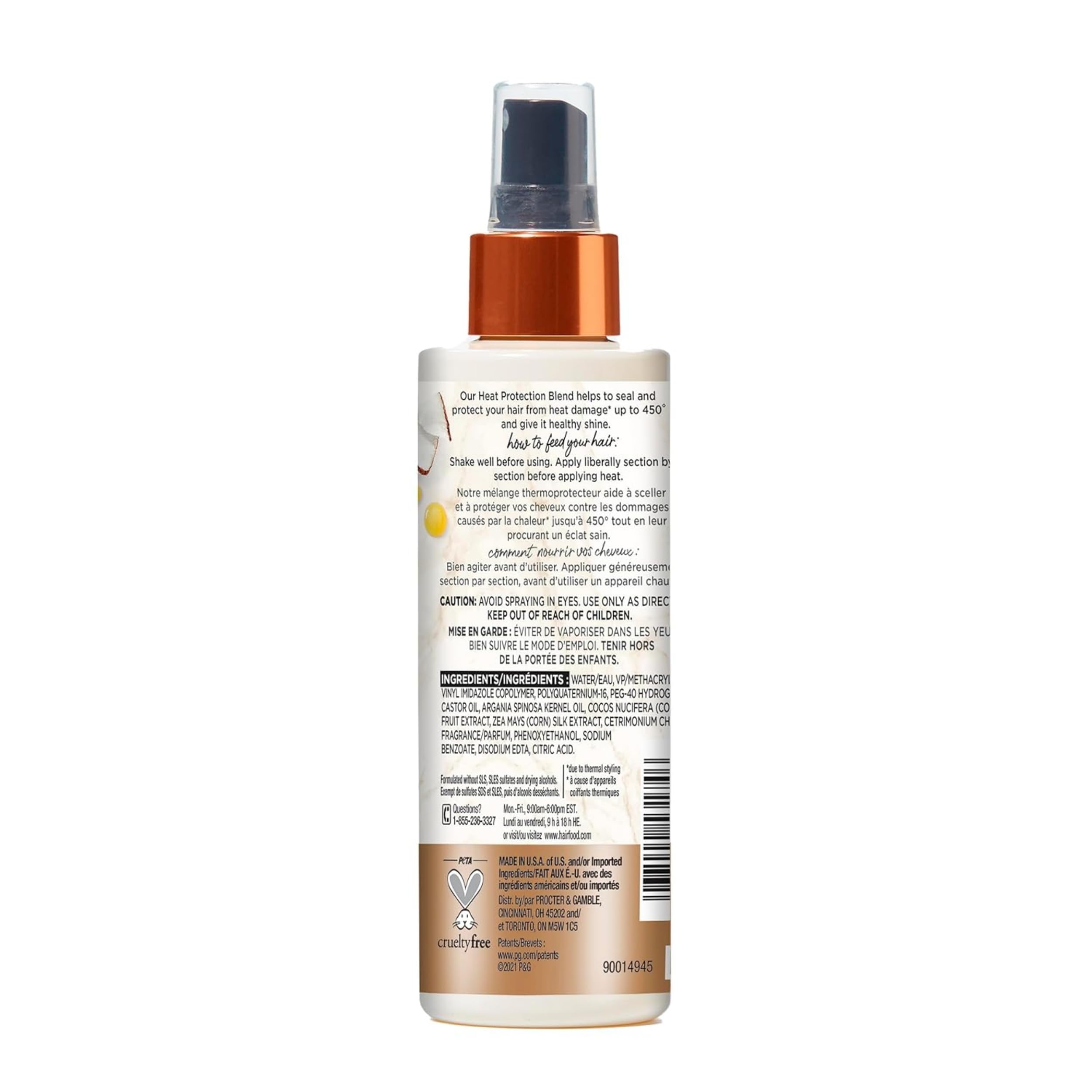 Brillo natural Hair Food tras el peinado