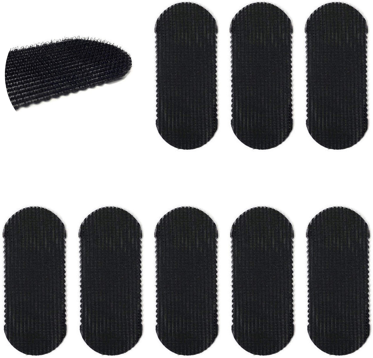 Hair Grippers bundle pack eight black clips for secure hair control in salons.
