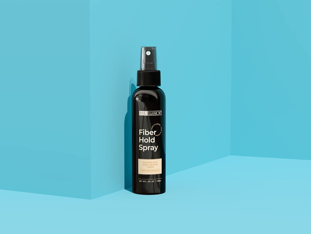 Hair Illusion: aplicación en cabeza calva para fijar fibras de forma estable.