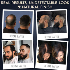 Hair Illusion close-up real hair fibers texture highlights a natural look.