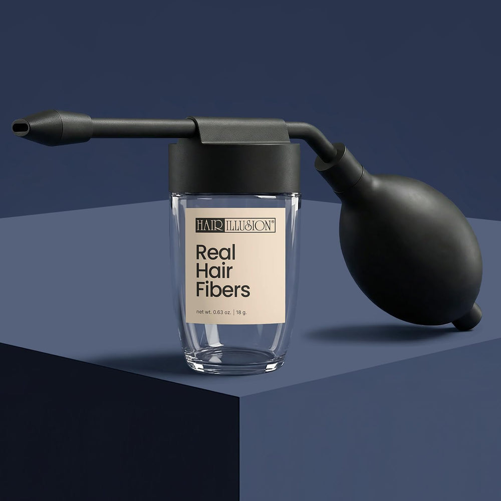 Hair Illusion easy-use design promotes tidy, controlled spraying.
