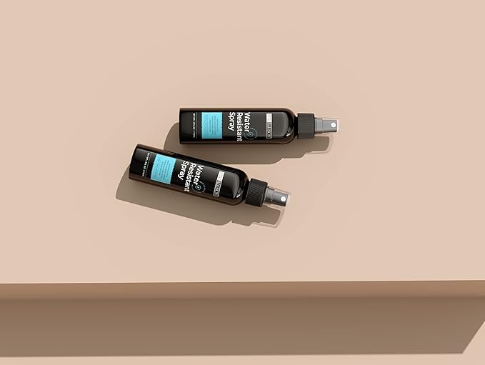 Hair Illusion outdoor-use application shows easy styling in light rain.