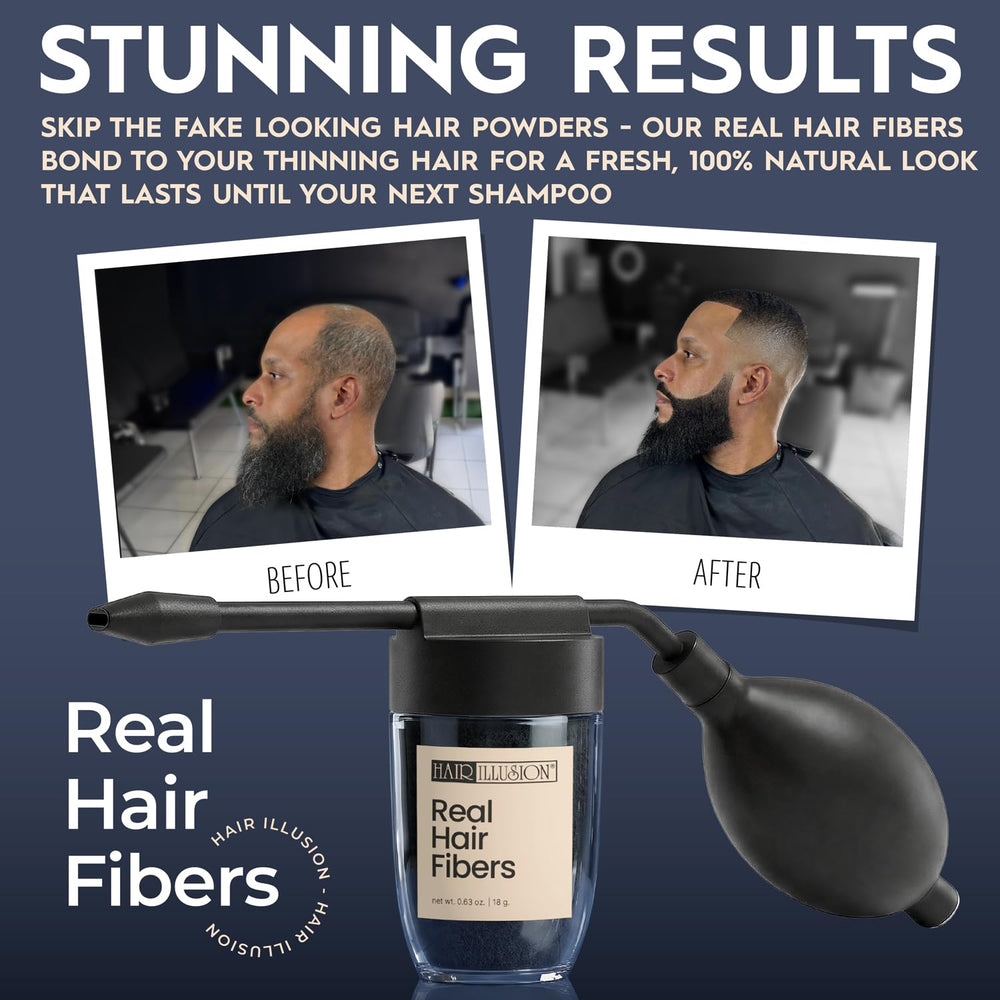 Hair Illusion round sprayer mode for broad coverage on larger areas.