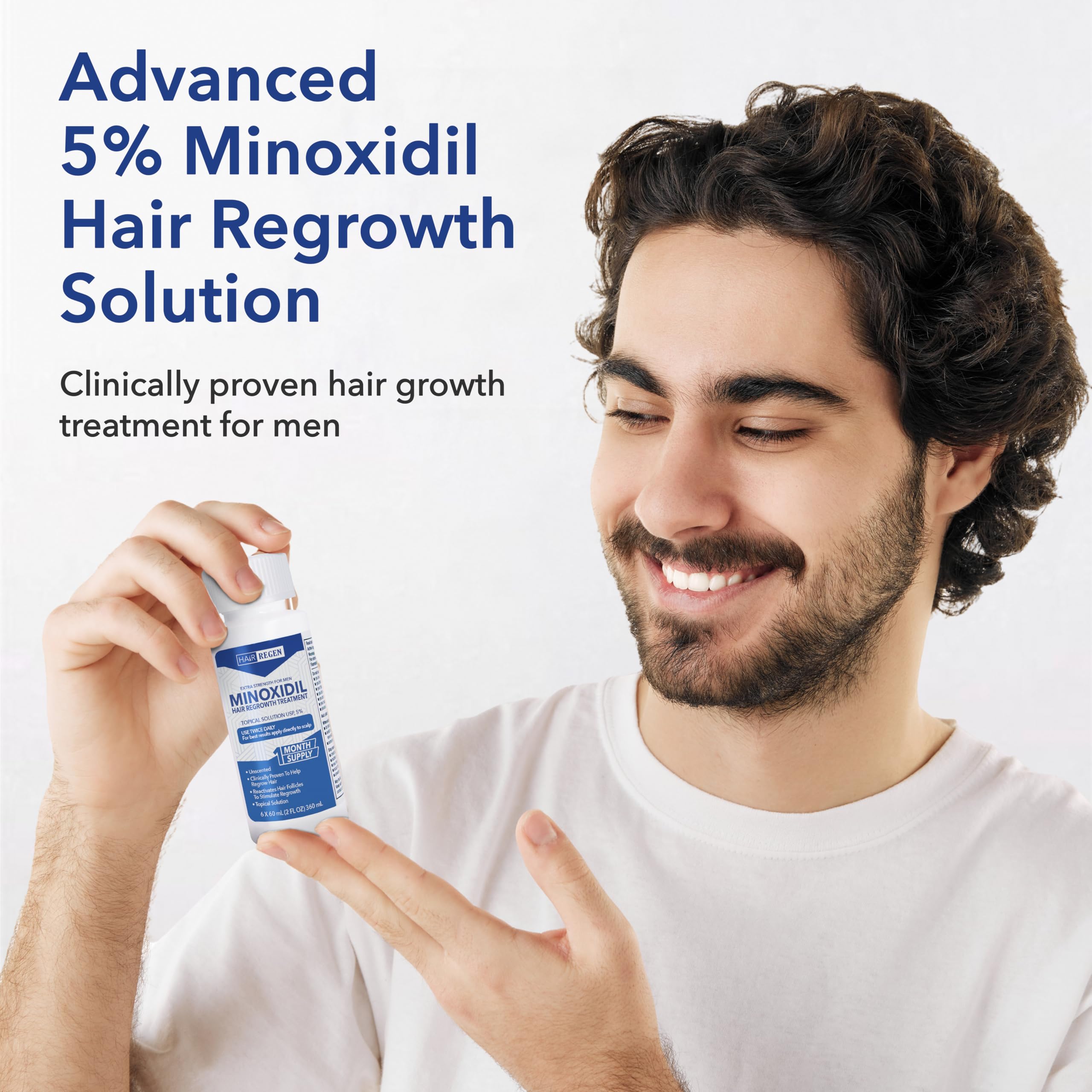 Hair Regen Minoxidil: cuidado capilar diario con efecto de densidad