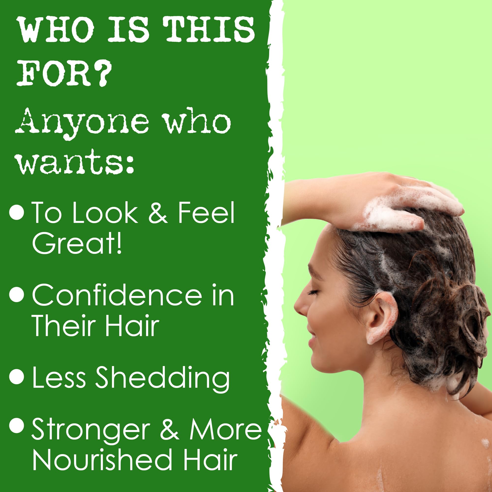 Hair Thickness Maximizer hecho en EE. UU. con ingredientes veganos y responsables.