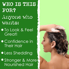 Hair Thickness Maximizer hecho en EE. UU. con ingredientes veganos y responsables.