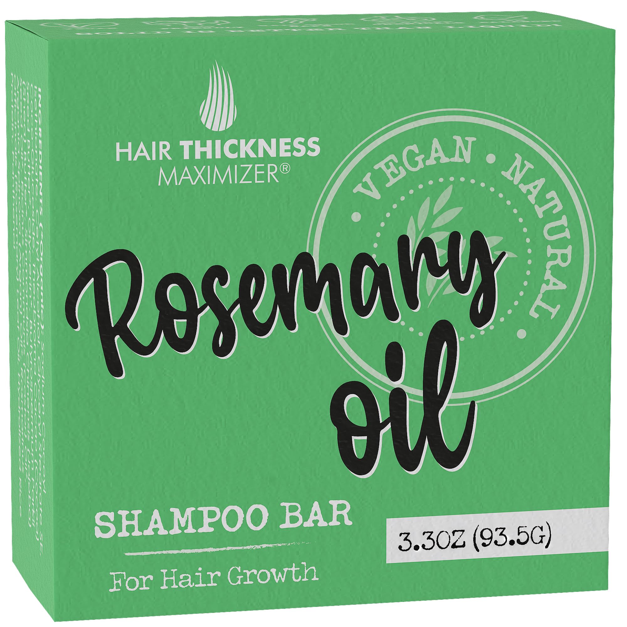 Hair Thickness Maximizer champú sólido de romero para crecimiento capilar