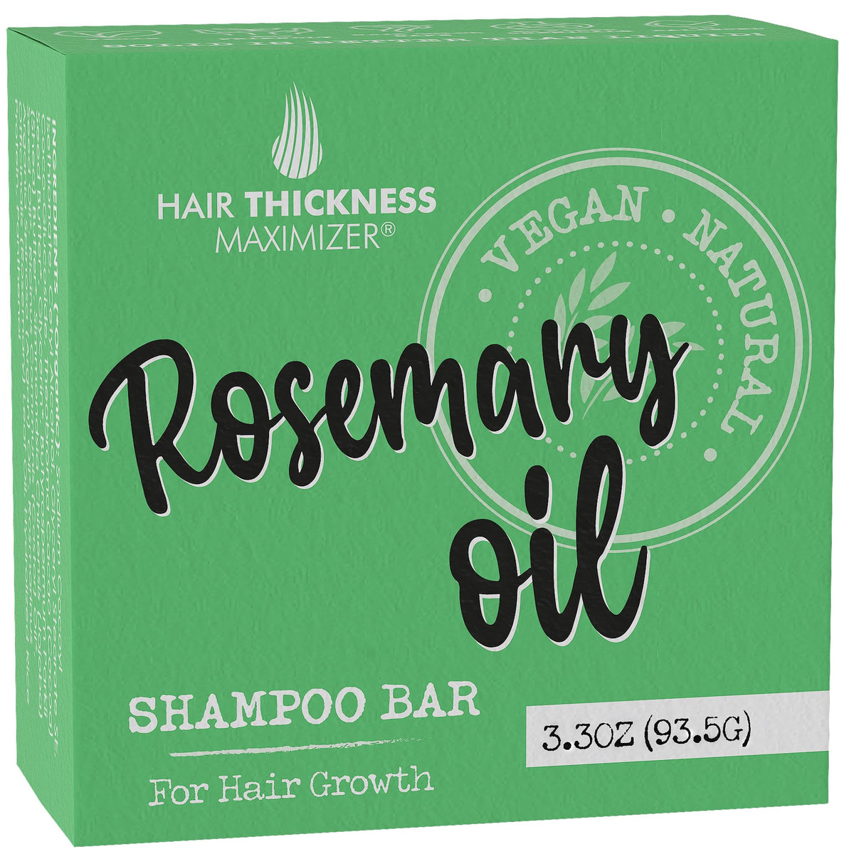 Hair Thickness Maximizer champú sólido de romero para crecimiento capilar