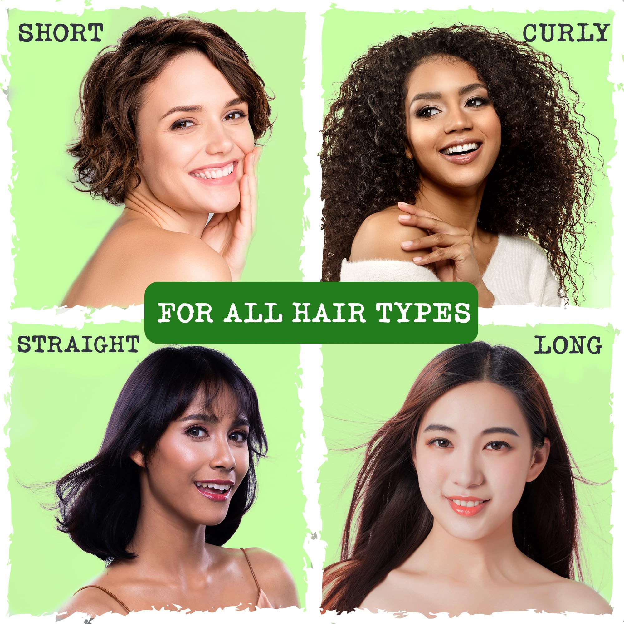 Hair Thickness Maximizer para todo tipo de pelo, lavado suave y fresco.