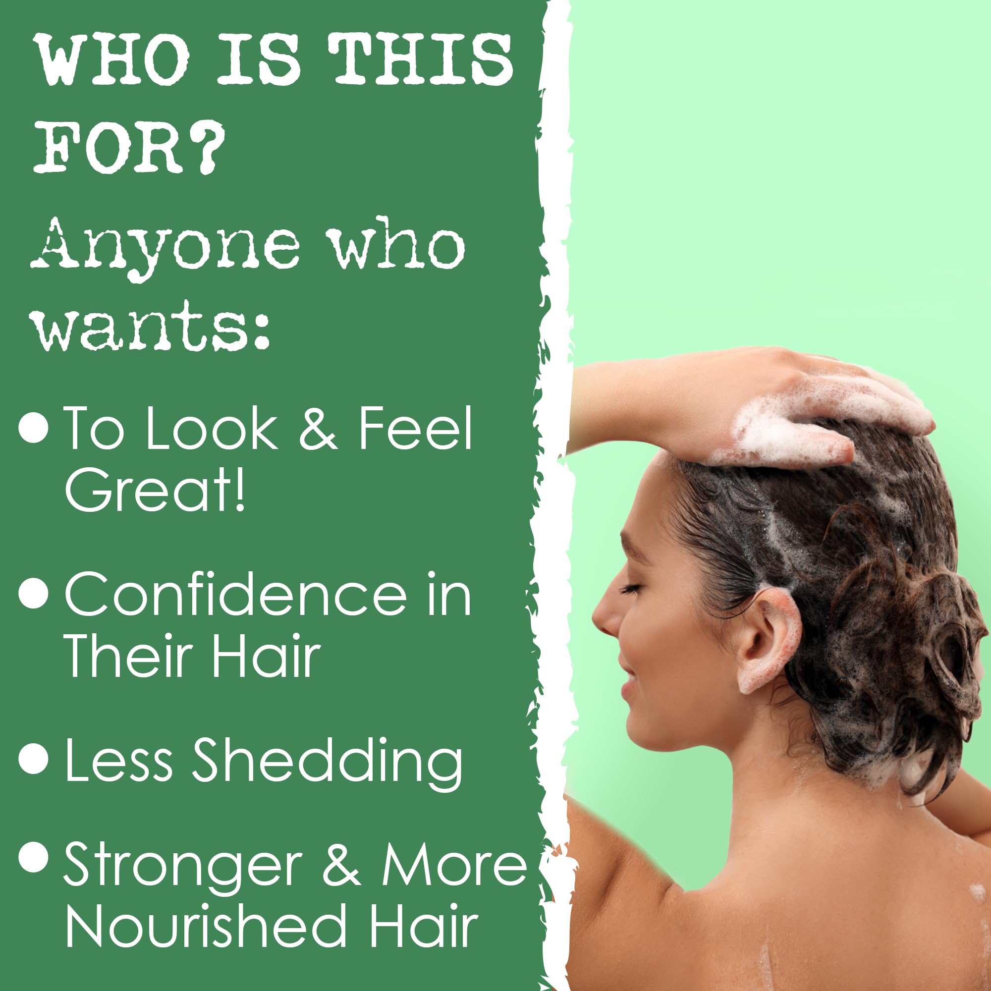Etiqueta hecha en EE.UU. Hair Thickness Maximizer, garantía de procedencia